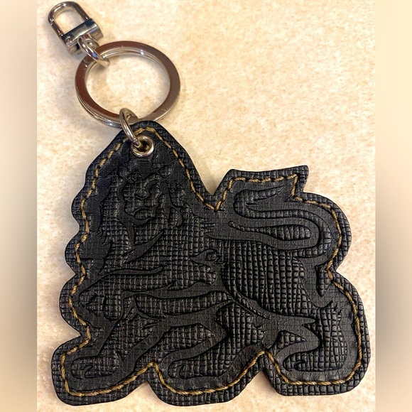 MCM Visetos Moto Lion Key Ring Bag Charm, EUC - Picture 1 of 3